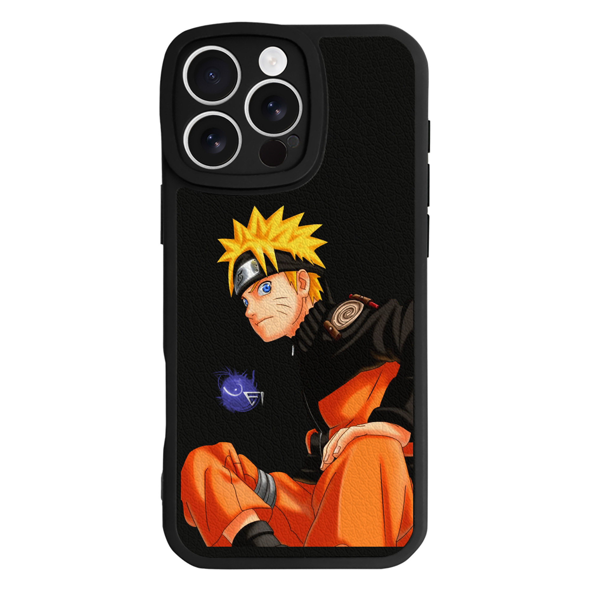 （画像用） NARUTO -ナルト- うずまき ナルト Uzumaki Naruto 【iPhone 16シリーズ対応】シリコンスマホケース（レザー調） 材質：シリコン